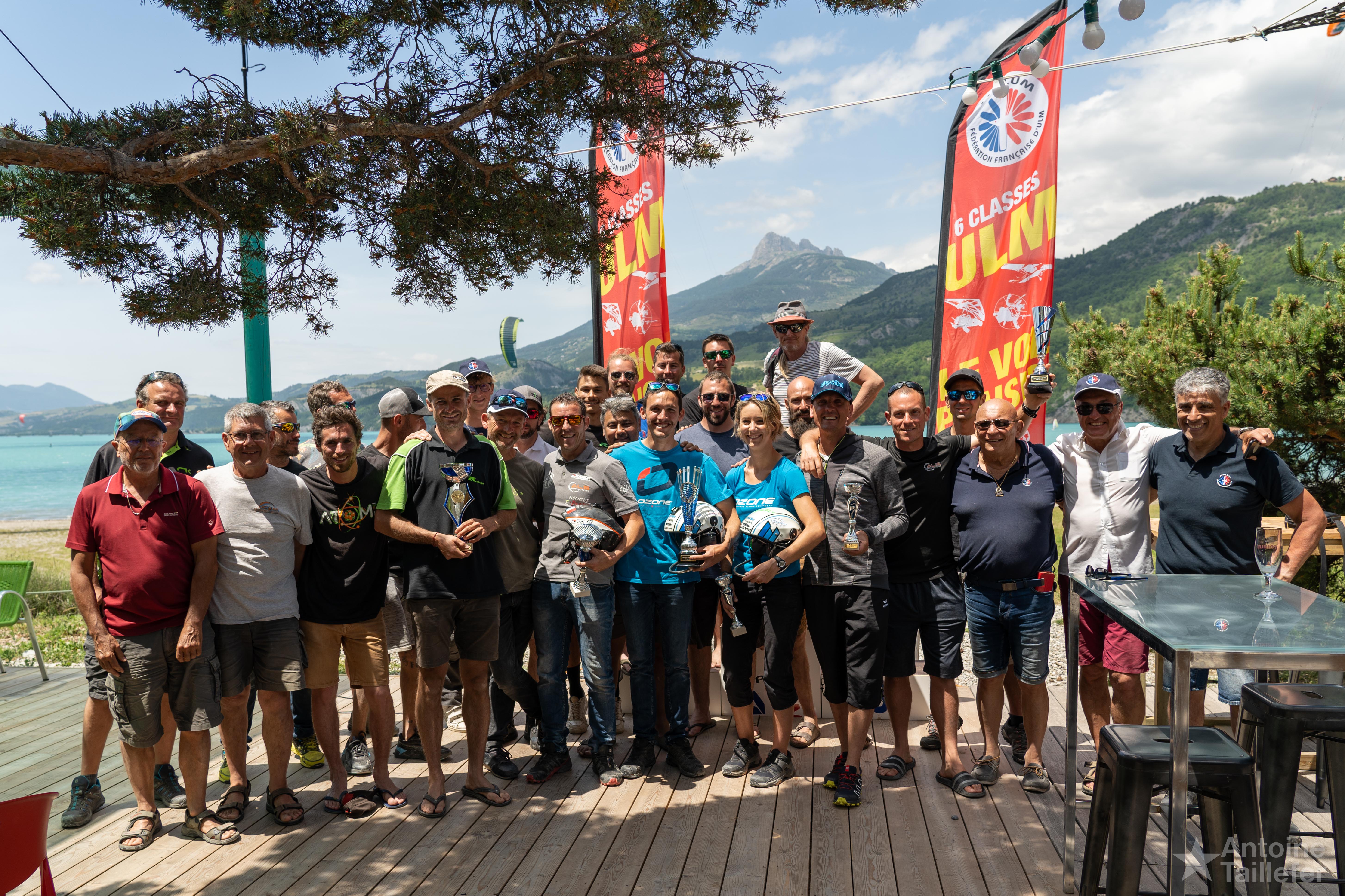The team of volunteers and competitors