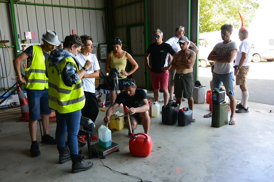 Fuel weighing