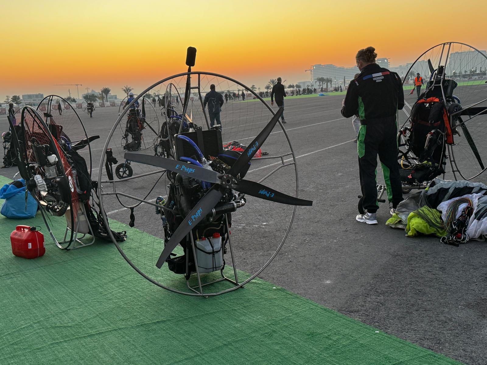Training before the start of the competition